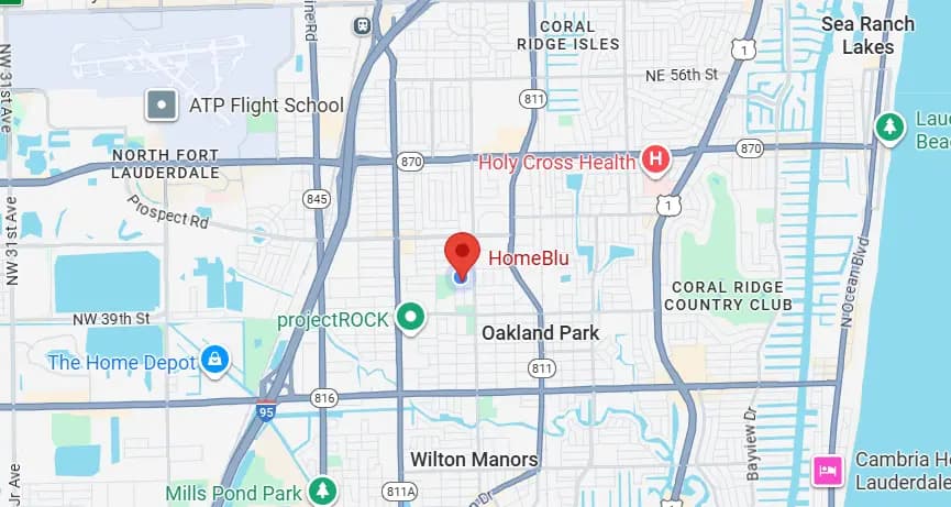 Map preview for HomeBlu Fort Lauderdale